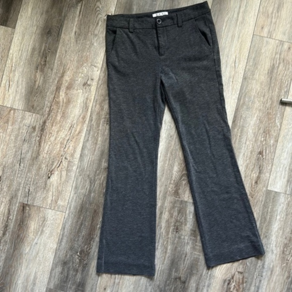 CAbi pants rayon nylon trouser gray size 6 button at waist style 575R